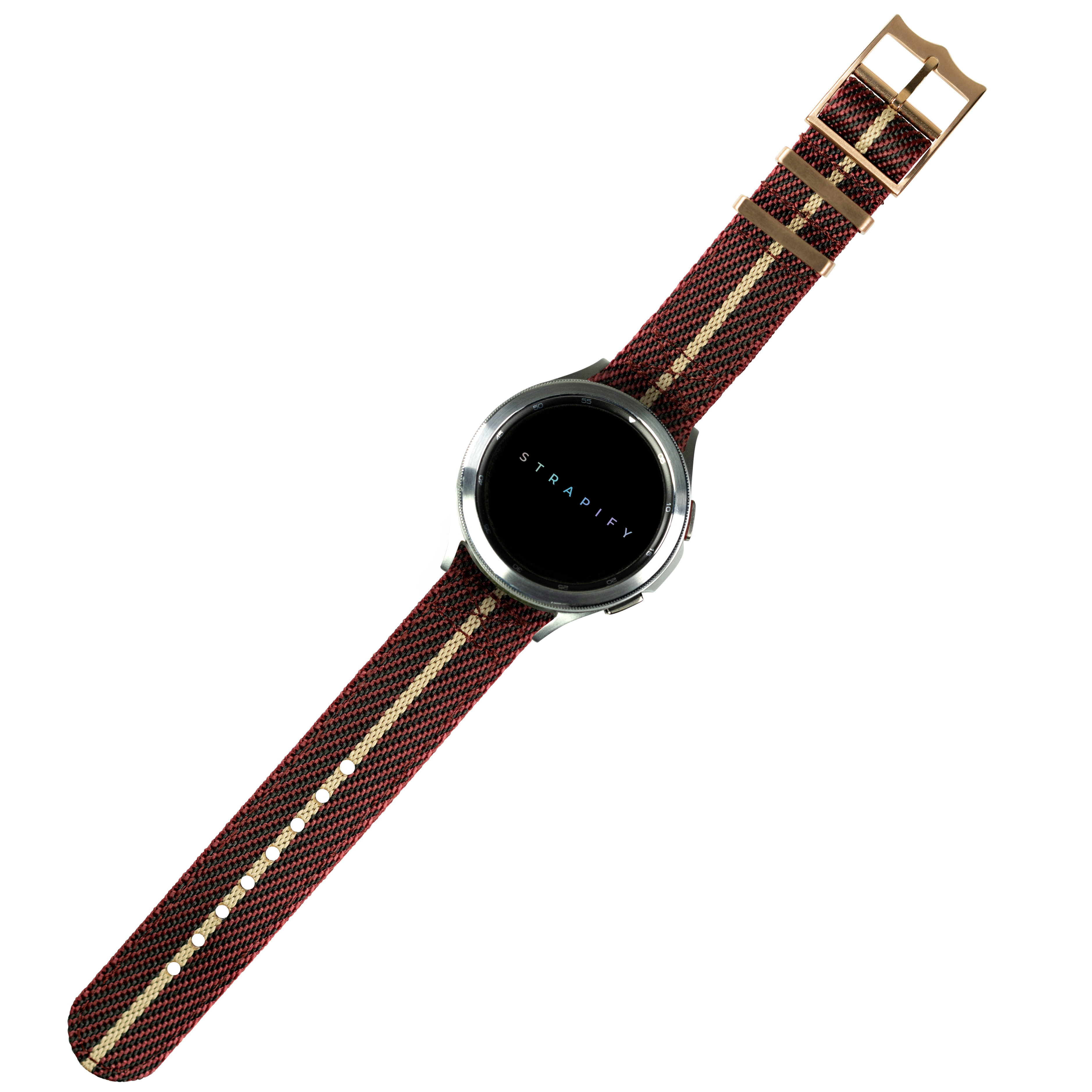 [Quick Release] Cross Militex - Wine Red / Wheat [Rose Gold Hardware]