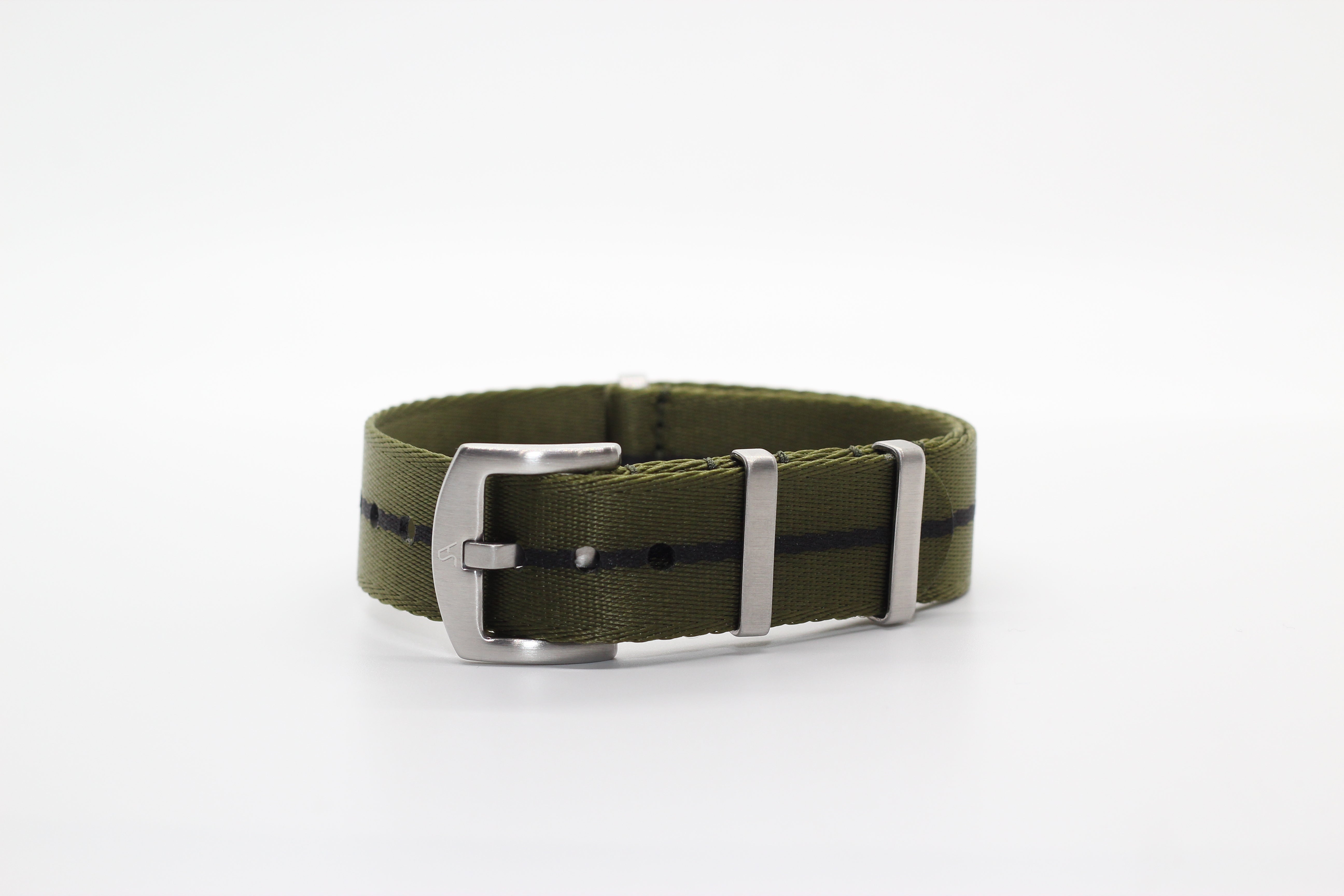 Ultra NATO - Army Green & Black Centreline Watch Strap - Strapify