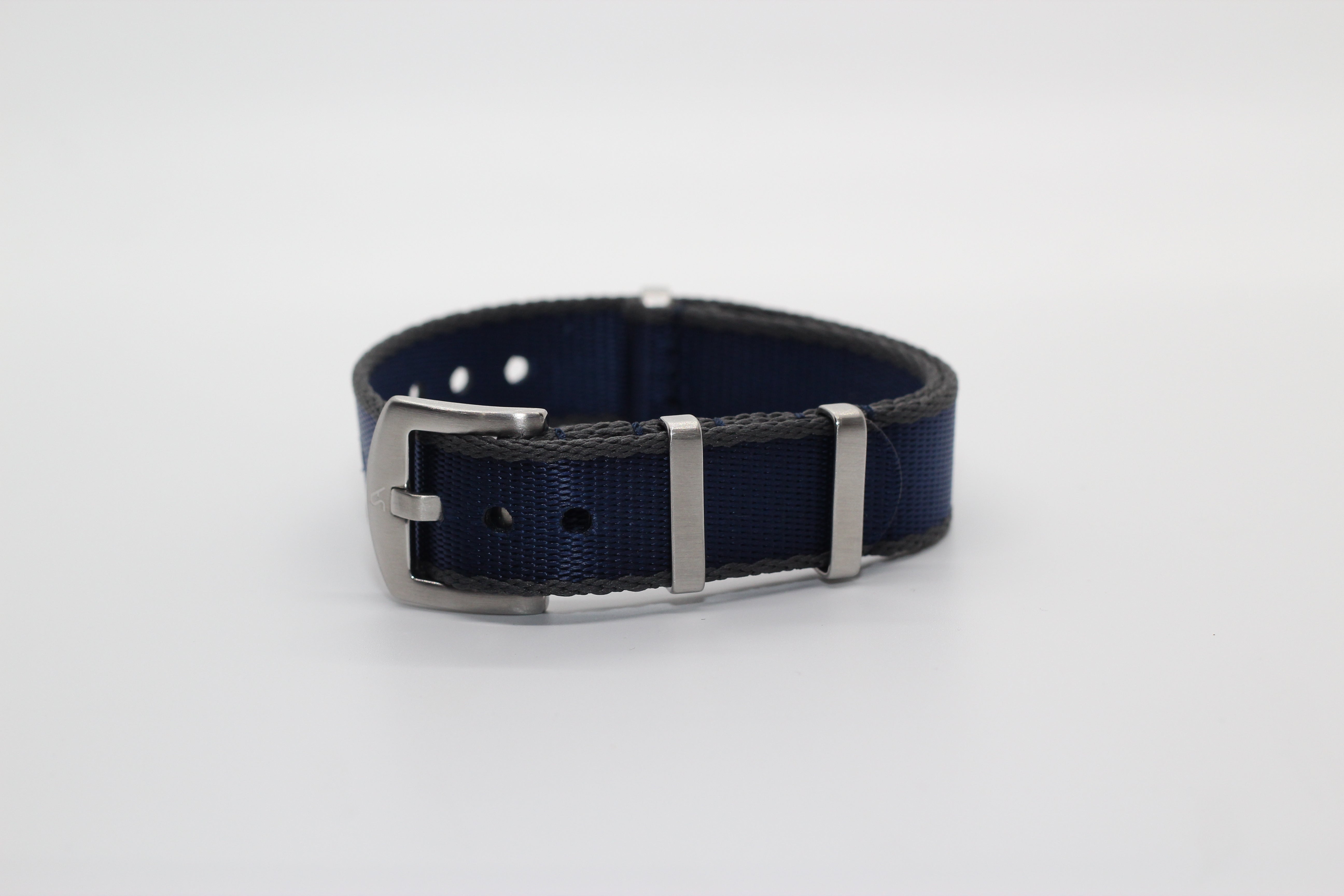 Supreme NATO - Navy Blue with Dark Grey Trim Watch Strap - Strapify