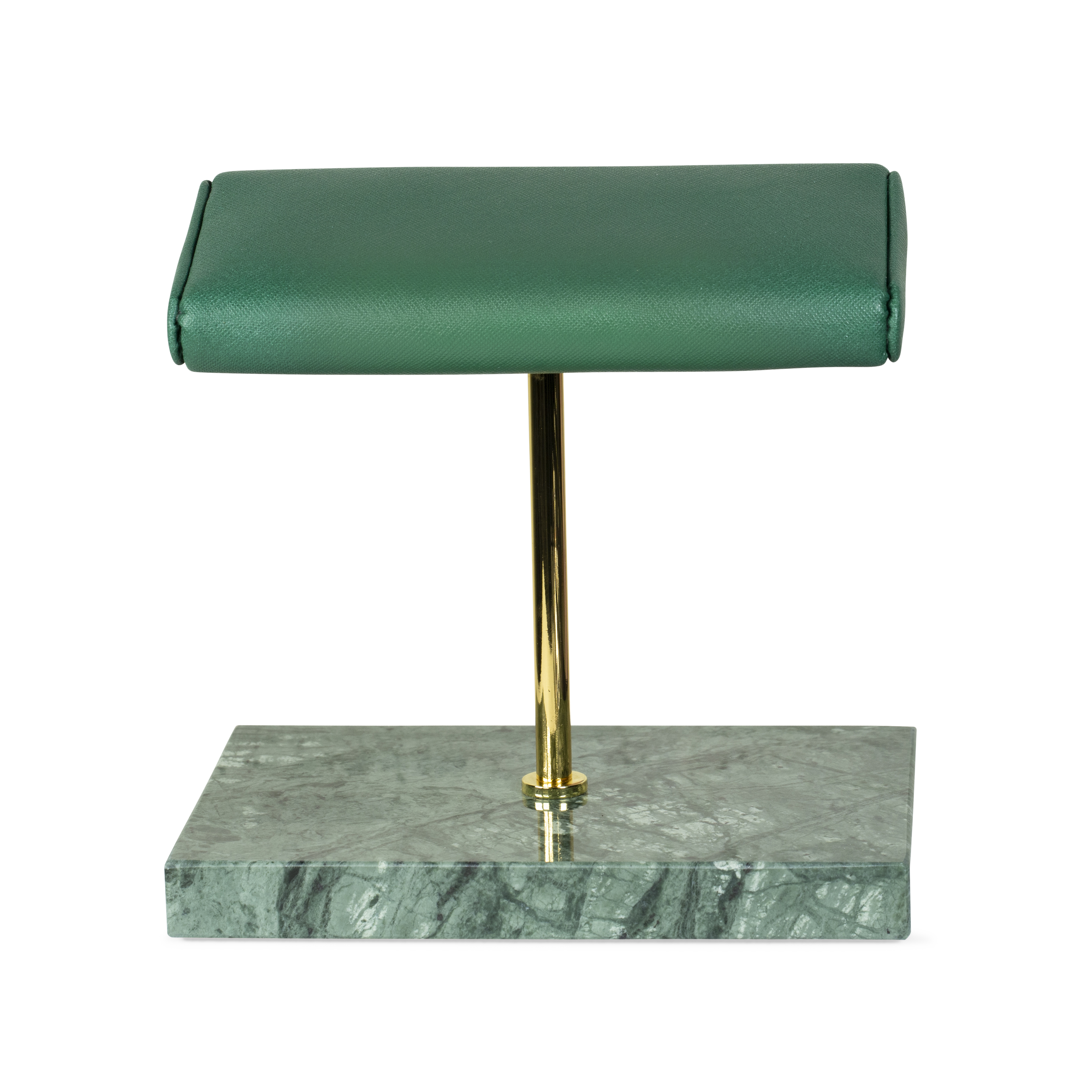 Marble Dual Watch Stand - Saffiano Green | Green Marble