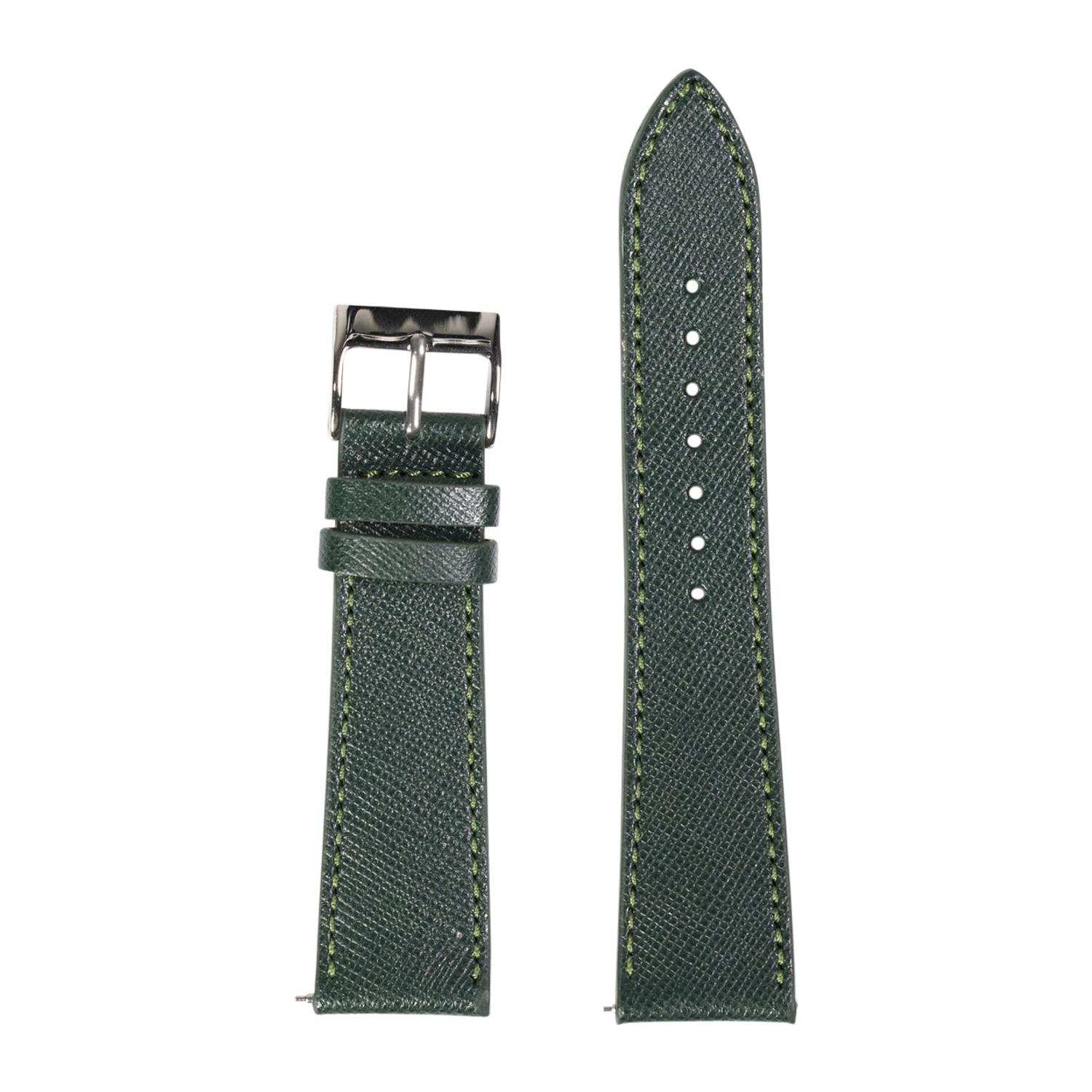 [QuickFit] Saffiano Leather - Forest Green 22mm