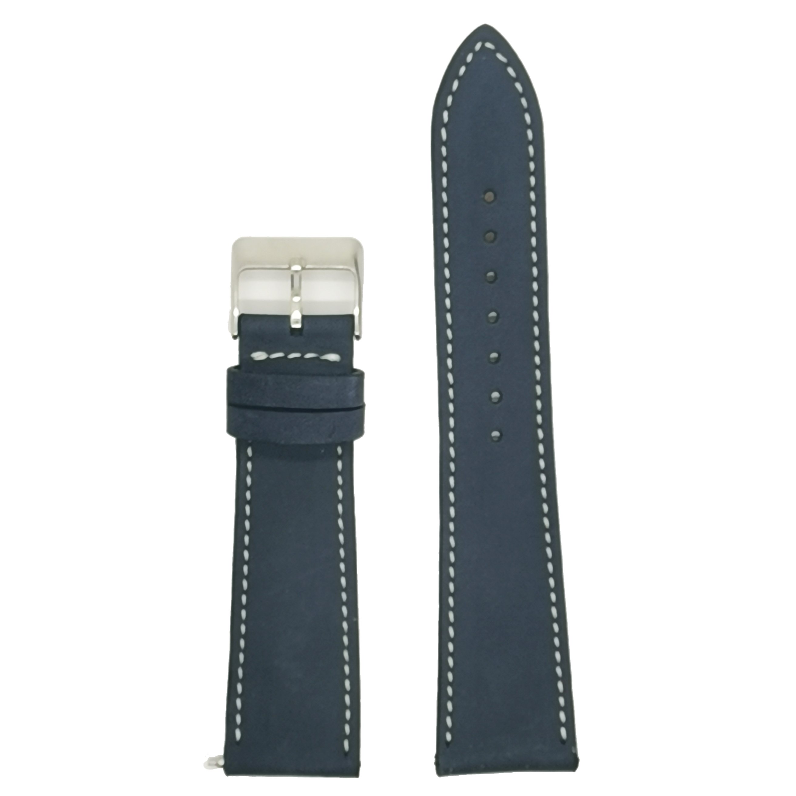 [Apple Watch] Nubuck Leather - Navy Blue | White Stitching