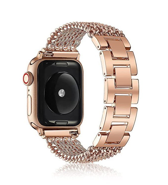 Rose Gold Band Apple Watch Mesh Band Milanese Apple Watch Strap