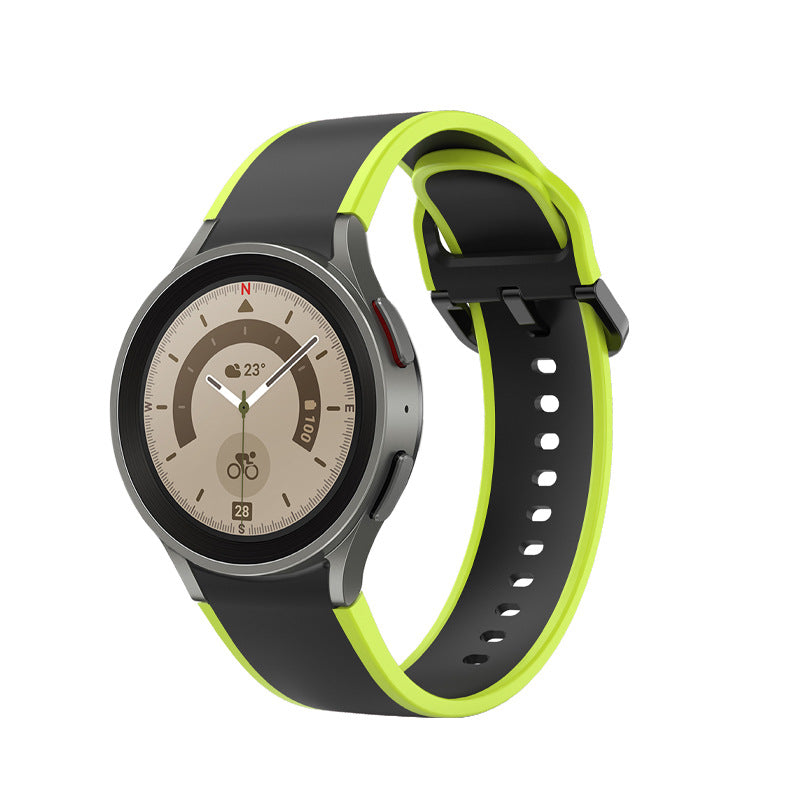 [Galaxy Watch 4, 5 & 6/Vivomove HR] Two Tone Silicone