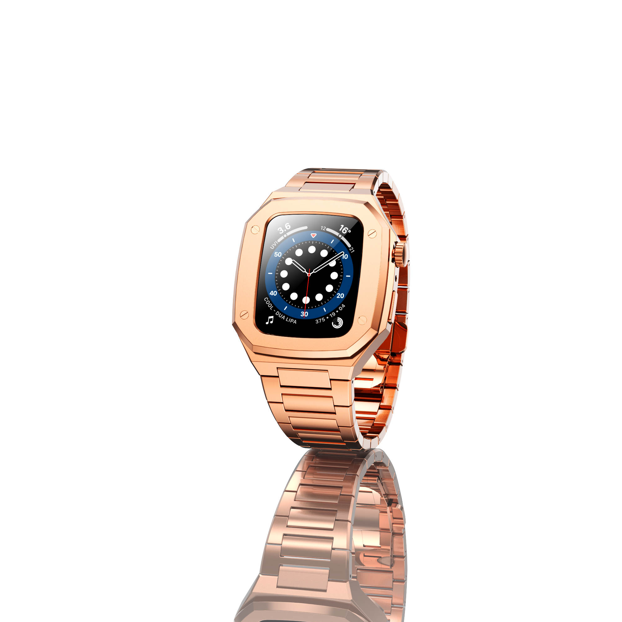 [Apple Watch] Luxury Steel Case & Bracelet - Rose Gold