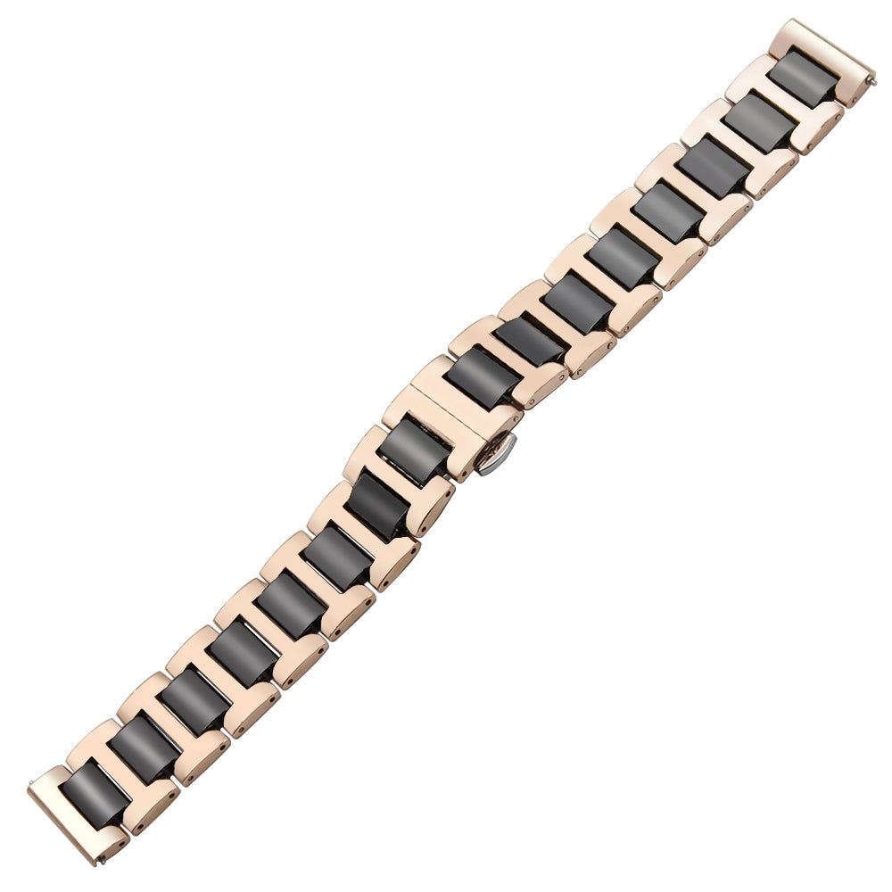 [QuickFit] Ceramic Bracelet - Rose Gold / Black 20mm