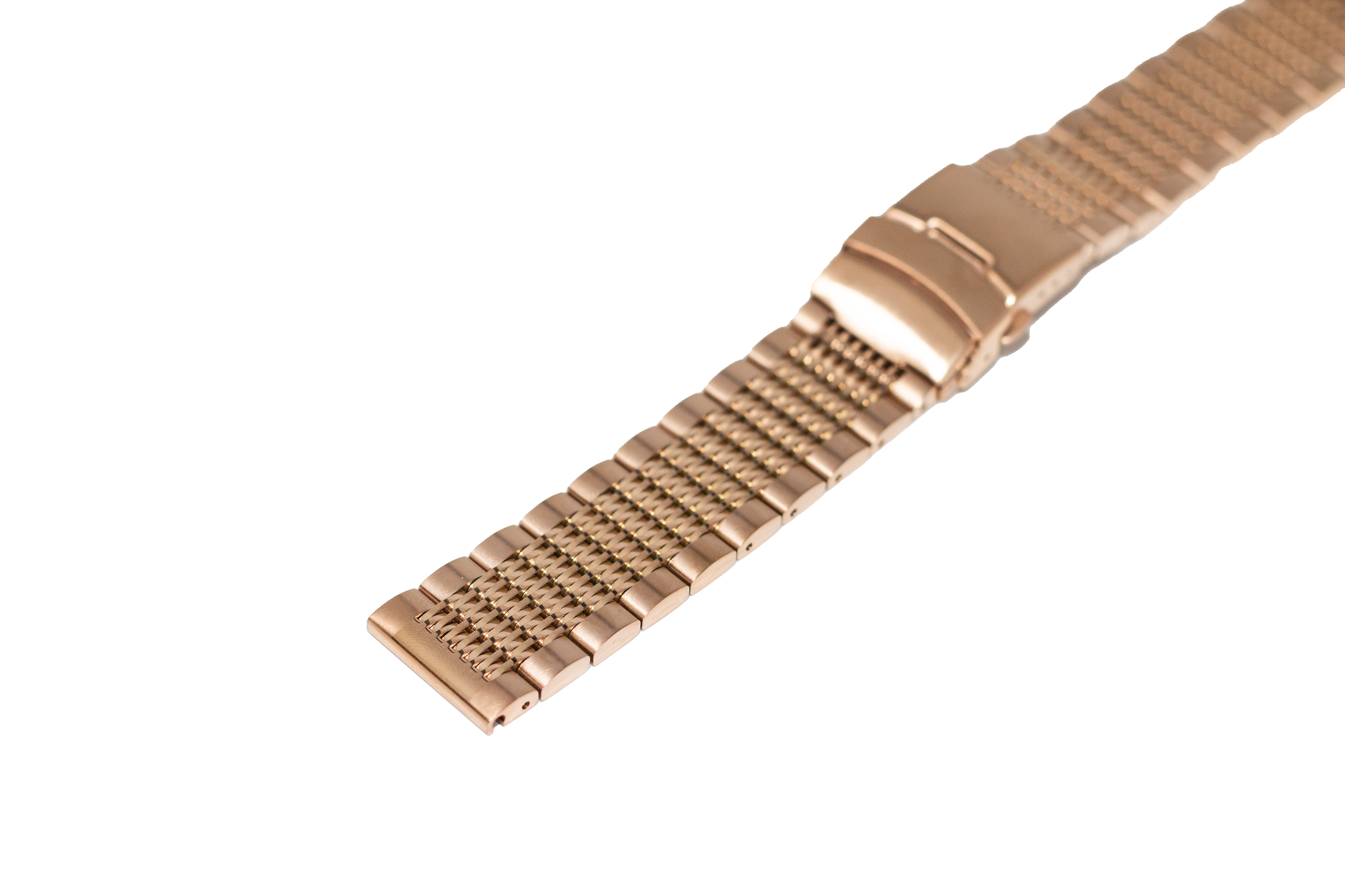Rose Gold Steel Bracelet - Folding Deployant Clasp