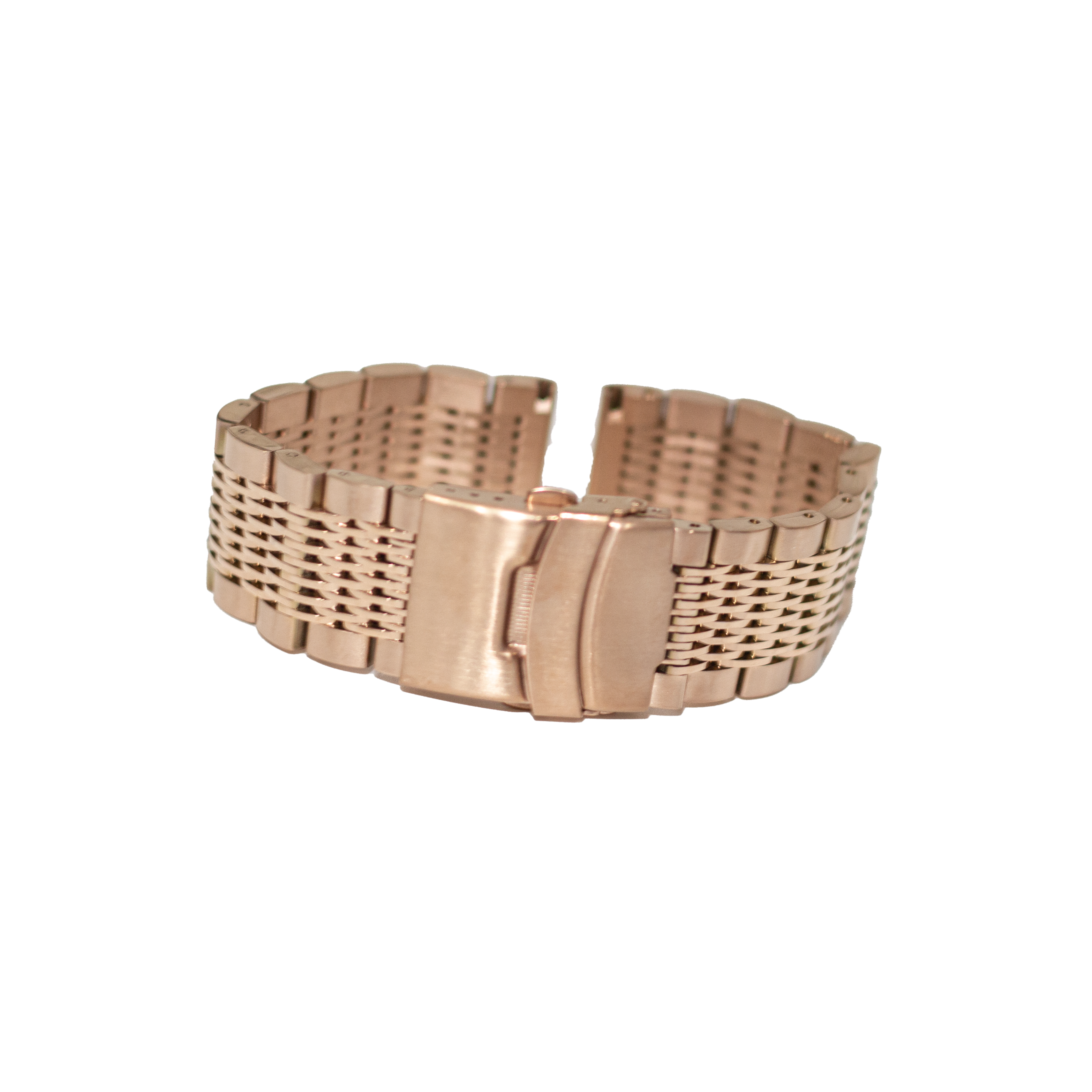 Rose Gold Steel Bracelet - Folding Deployant Clasp