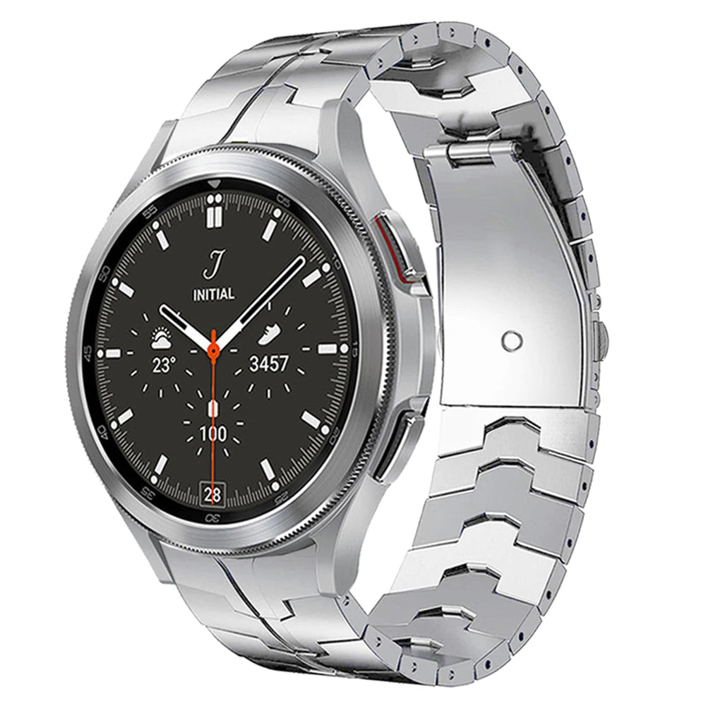 [Galaxy Watch 4, 5 & 6] Fitted Steel Bracelet - Armour - Silver