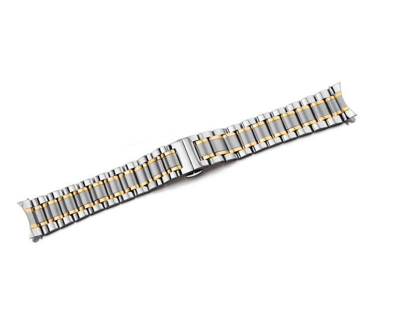 [Curved] Steel Bracelet - Silver/Gold - Strapify