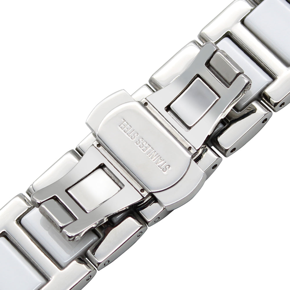 [Quick Release] Ceramic Bracelet - Silver / White