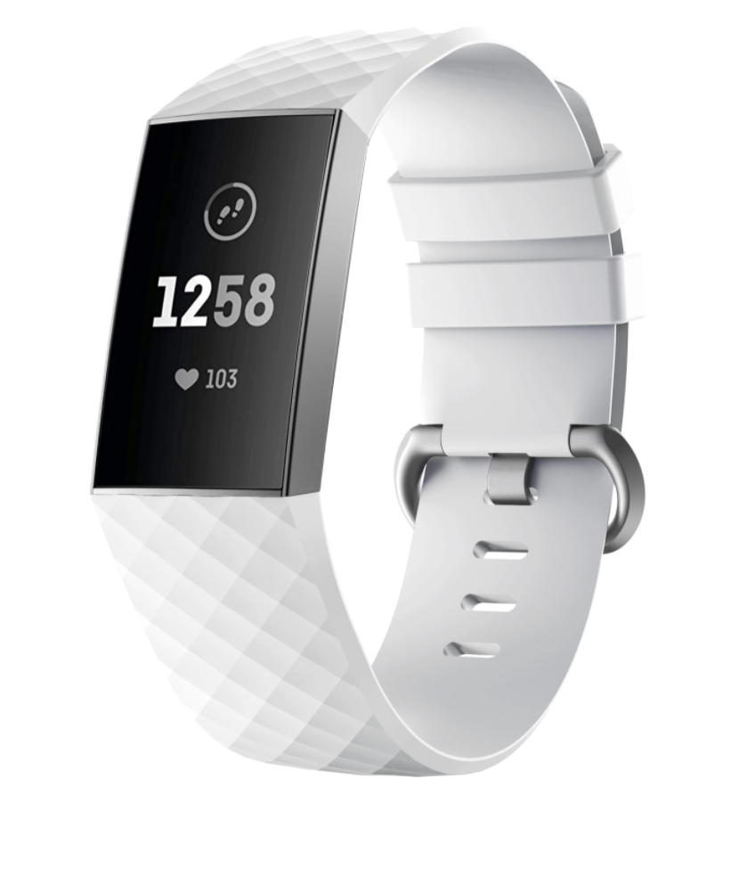 [Fitbit Charge 3 & 4] Flexi Silicone - White