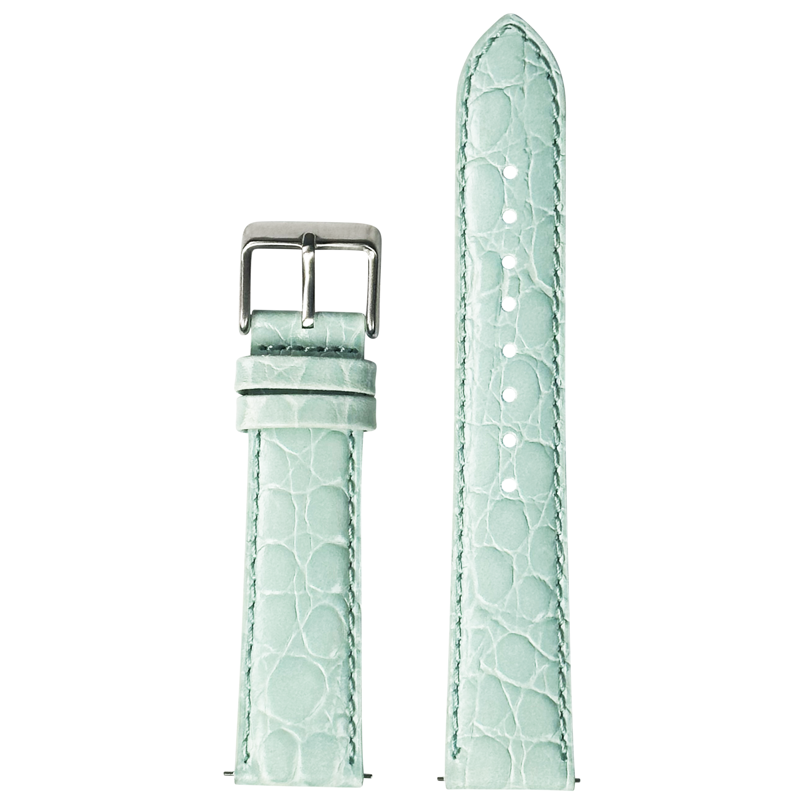 [QuickFit] Alligator Leather - Light Tiffany Blue 20mm