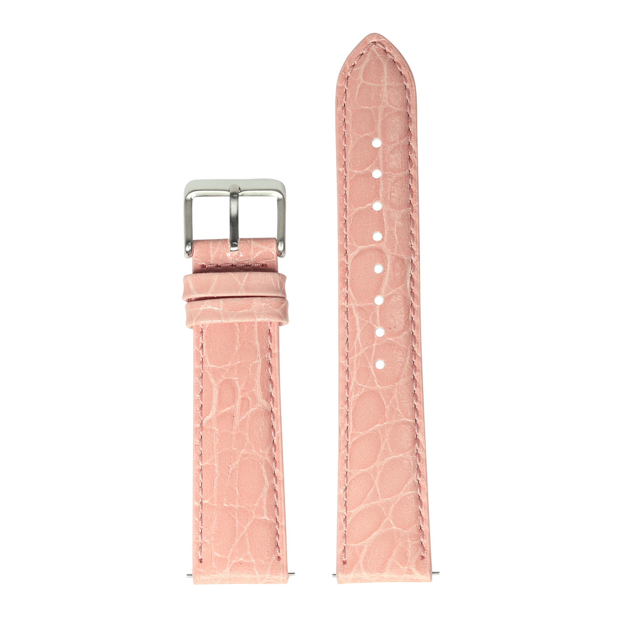 [QuickFit] Alligator Leather - Pink 22mm