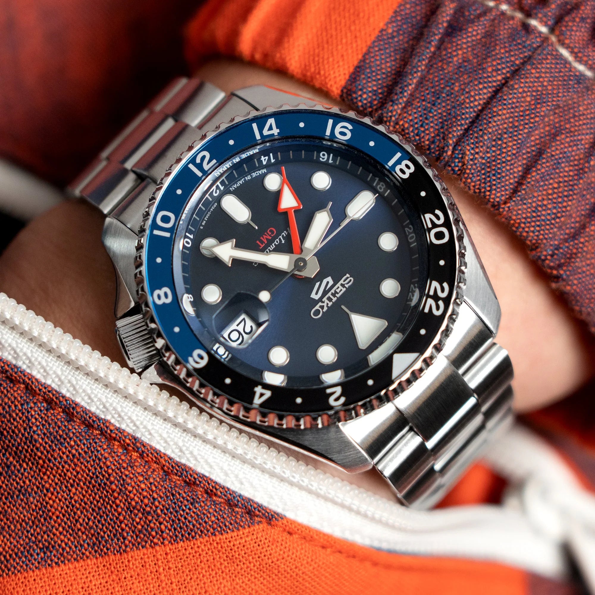 STRAPCODE Super O Boyer Bracelet for Seiko 5 GMT SSK001