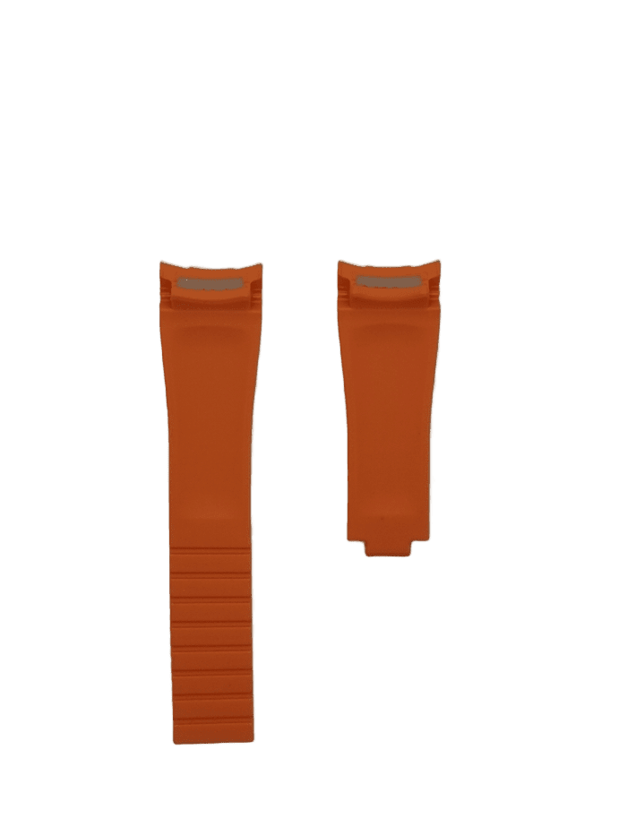 [Rolex Only/Curved] Flexi Rubber - Orange - Strapify Australia